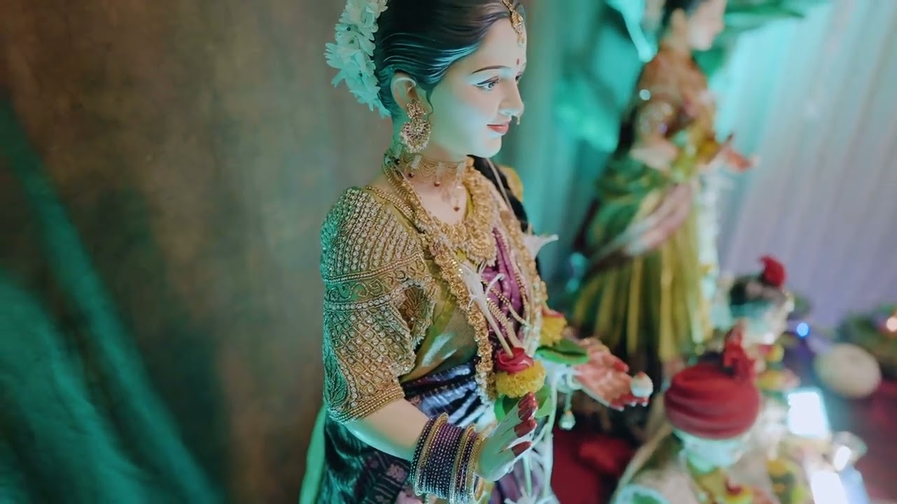 Mahalaxmi mata decoration Yelne family 2024