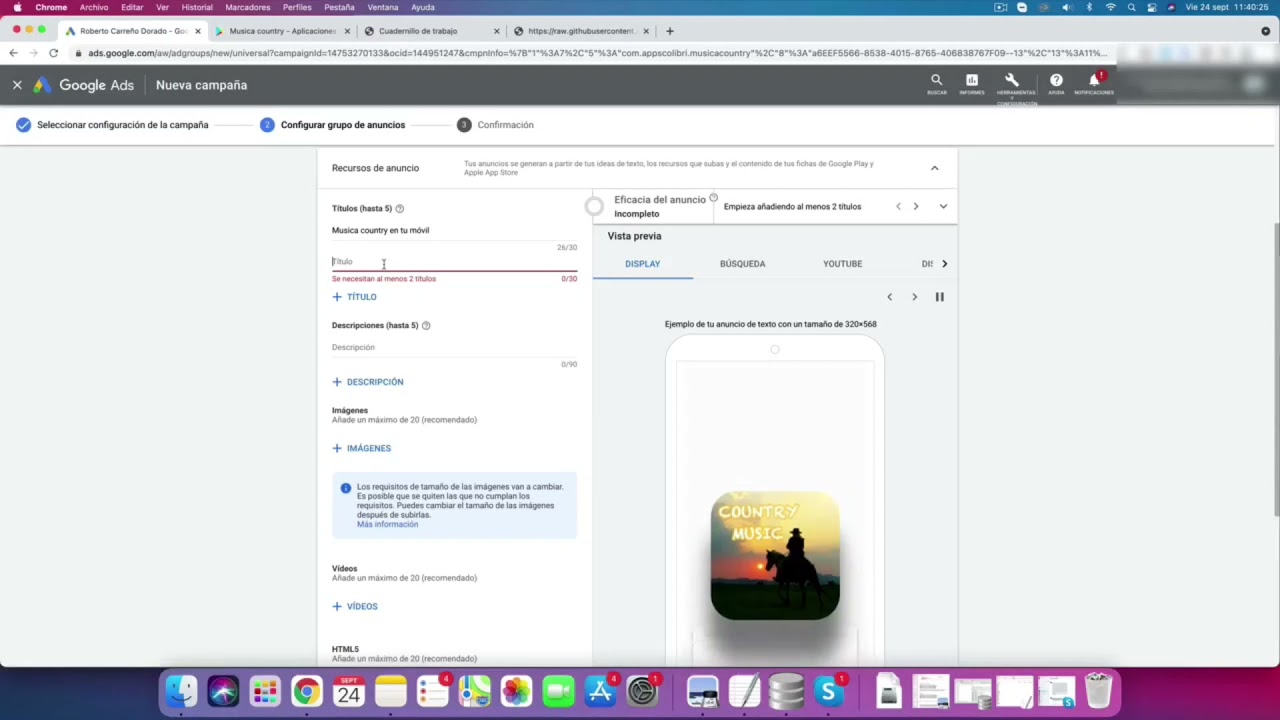 Campaña exitosa de Google ads para obtener descargas de aplicaciones