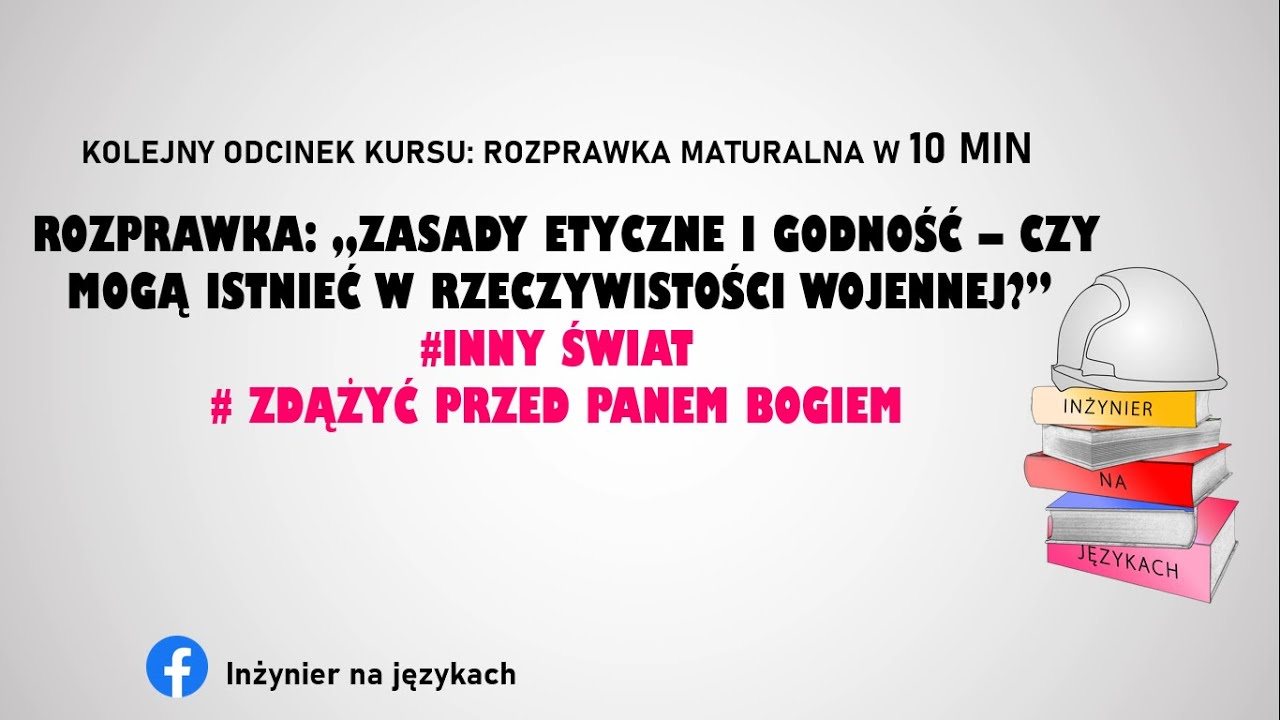 #ROZPRAWKA: Zasady etyczne i godność - czy mogą istnieć w rzeczywistości wojennej?