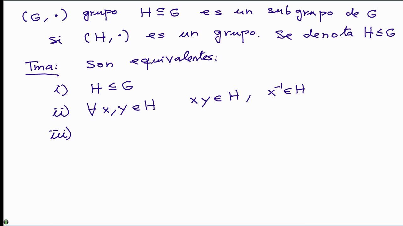 Subgrupos