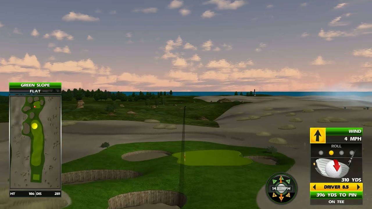 Golden Tee Great Shot on Cape Haven!