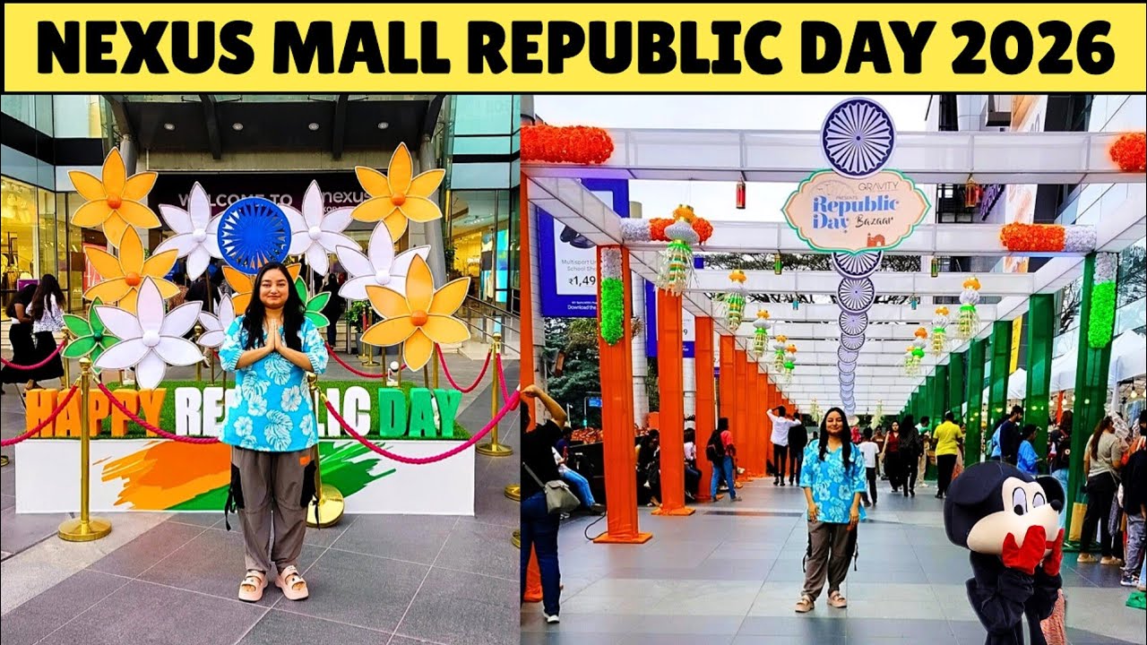 🔥 Nexus Mall Koramangala Republic Day Decoration 🇮🇳 | Bangalore Mall Republic Day Celebration 2026