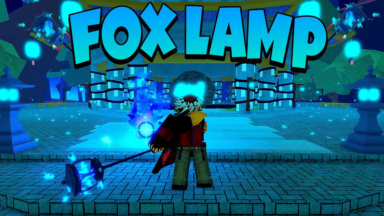PEGUEI a FOX LAMP em SERVE PÚBLICO no BLOX FRUITS!!
