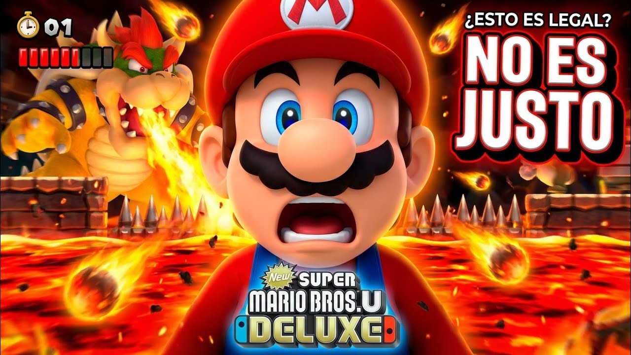 New Super Mario Bros. U Deluxe - Todos Los Castillos y Jefes - Documental
