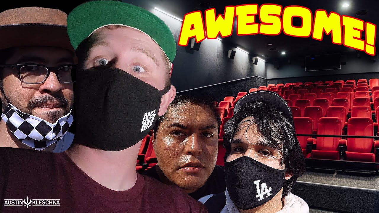 SOFTBALL CREW RENTS OUT A MOVIE THEATER! | Kleschka Vlogs