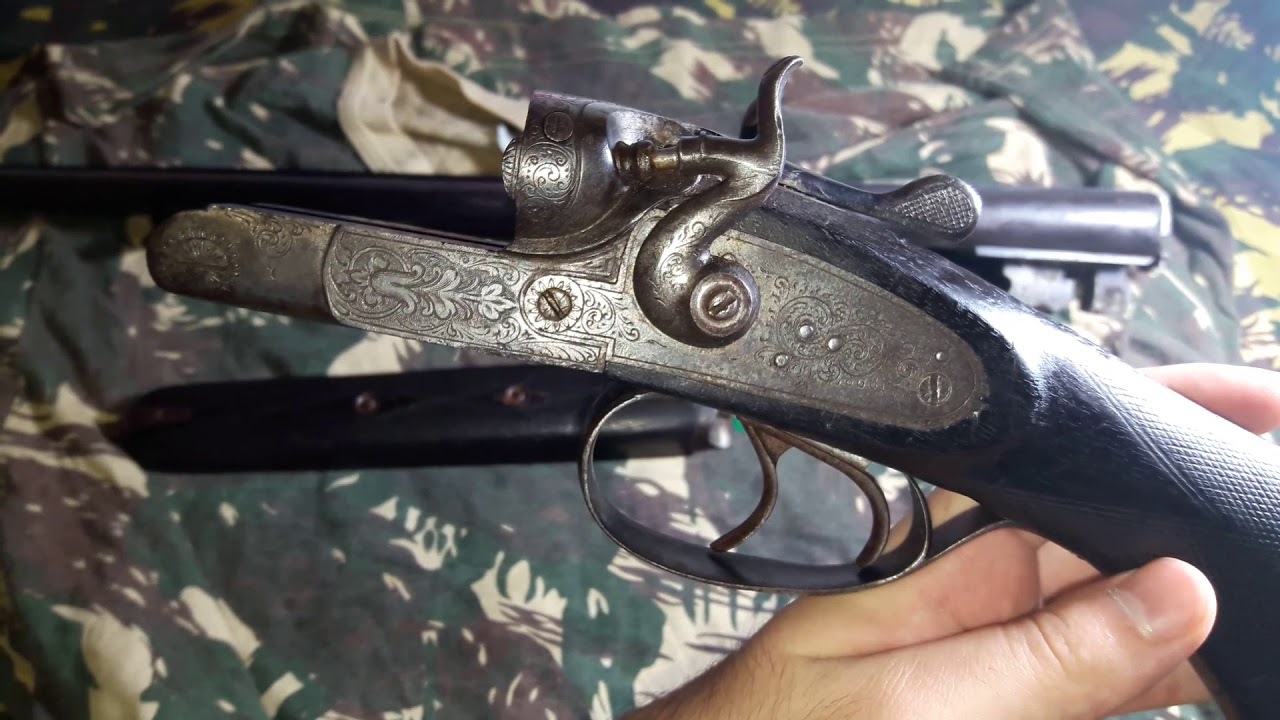 Espingarda Bayard cal 24 cano duplo RELÍQUIA!!!!!!!!!!!!!!