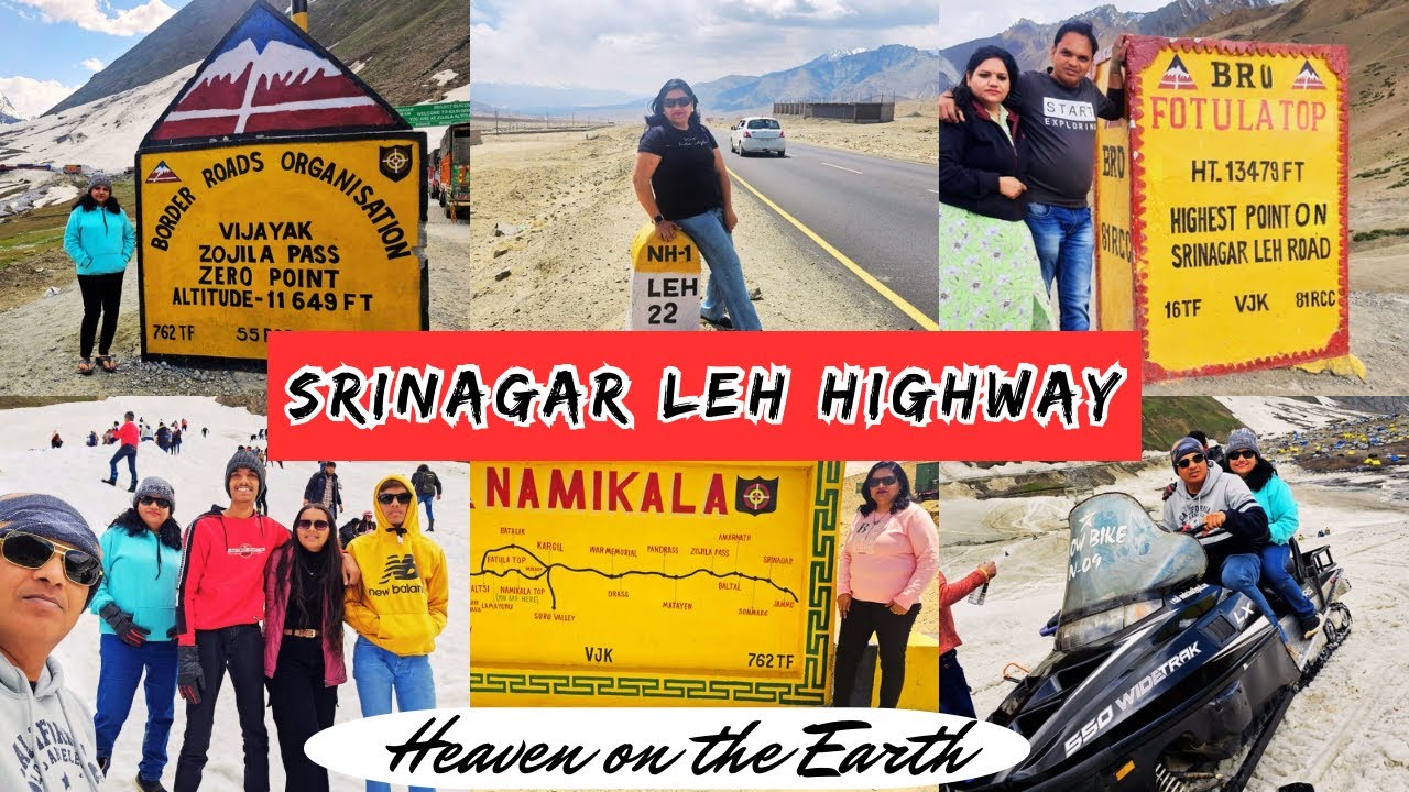Srinagar Leh Highway || Srinagar Leh Road || Srinagar Leh Ladakh Road Trip||Srinagar to Leh by car||