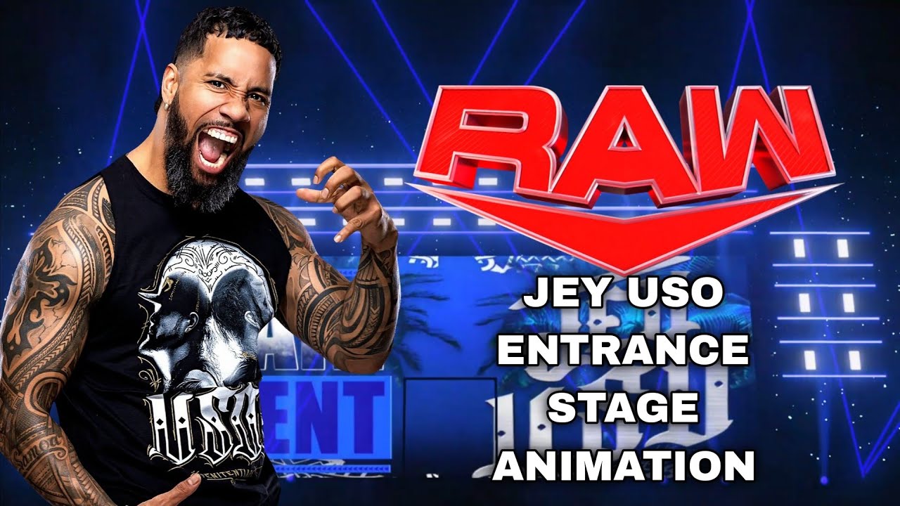 WWE JEY USO ENTRANCE STAGE ANIMATION 2024: by WWE STAGE 2024