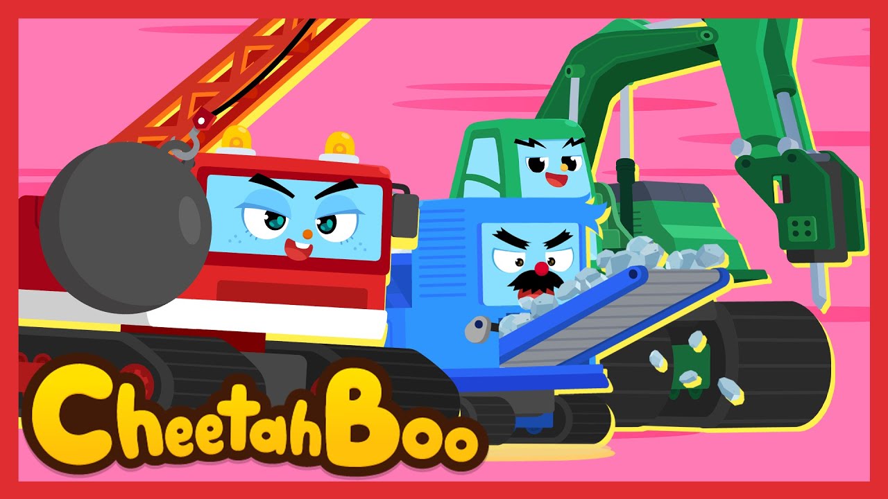 Siap Membantu! Alat Berat Sangat Kuat 💪🔥🦕 | Lagu anak indonesia | Lagu Anak | #Cheetahboo