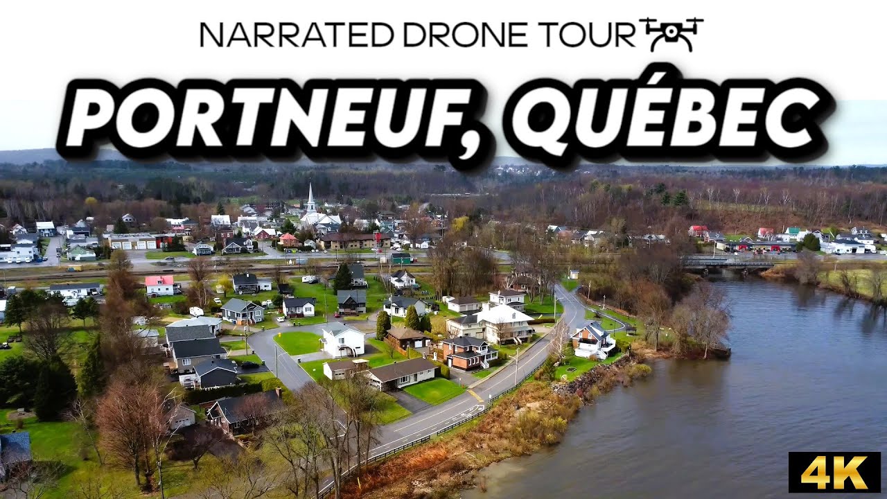 Stunning 4K Drone Footage Over Portneuf, Québec 🚁✨ | Discover Aerial Beauty! 🌅🌲