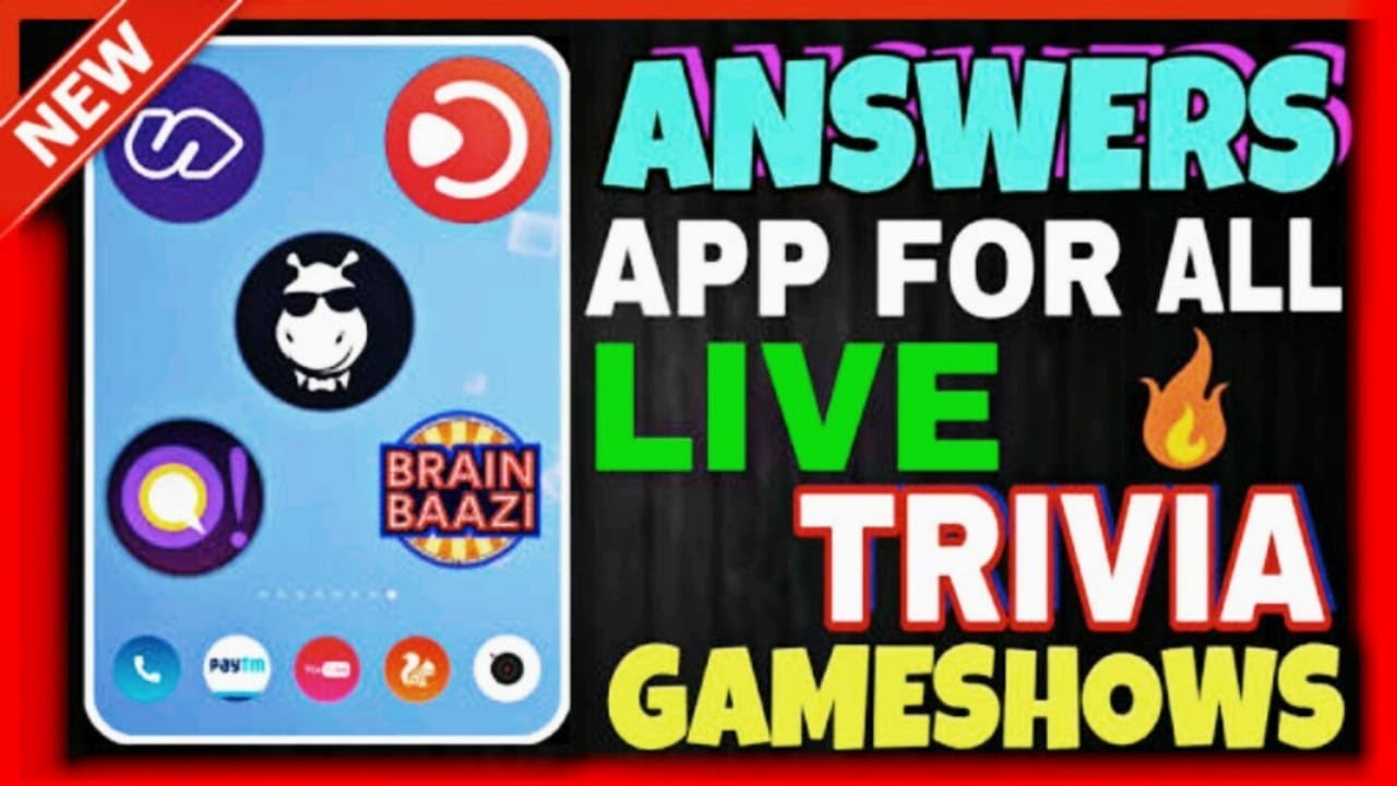 Answer app for all Trivia games..