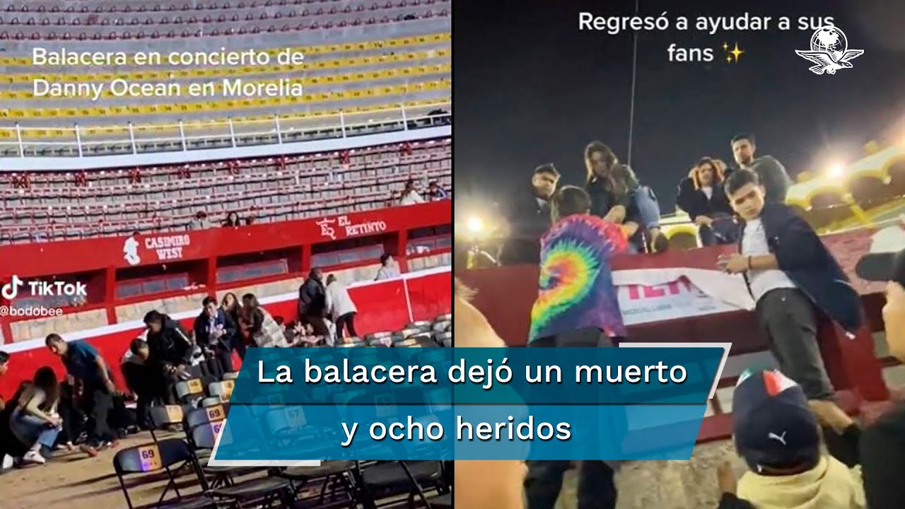 Danny Ocean ayuda a fans durante balacera en Morelia
