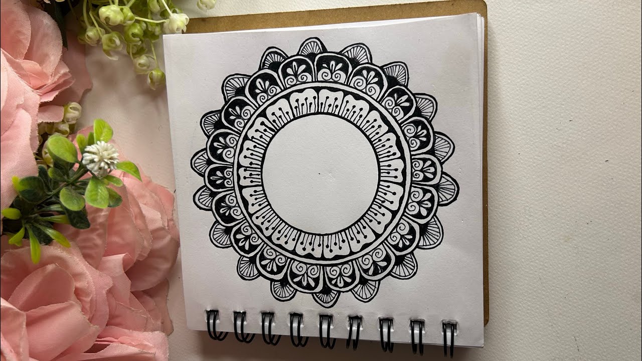 Intricate Hand-Drawn Circular Mandala Art | Satisfying Symmetry & Details