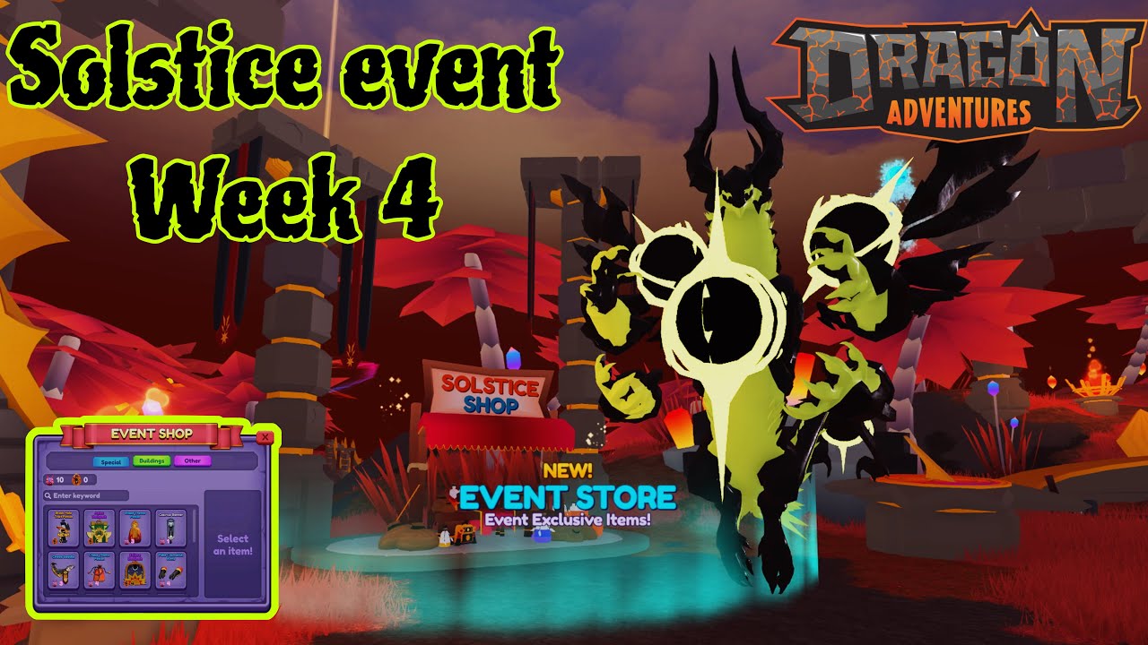 Solstice Event Week 4 egg shop and more Dragon adventures Roblox