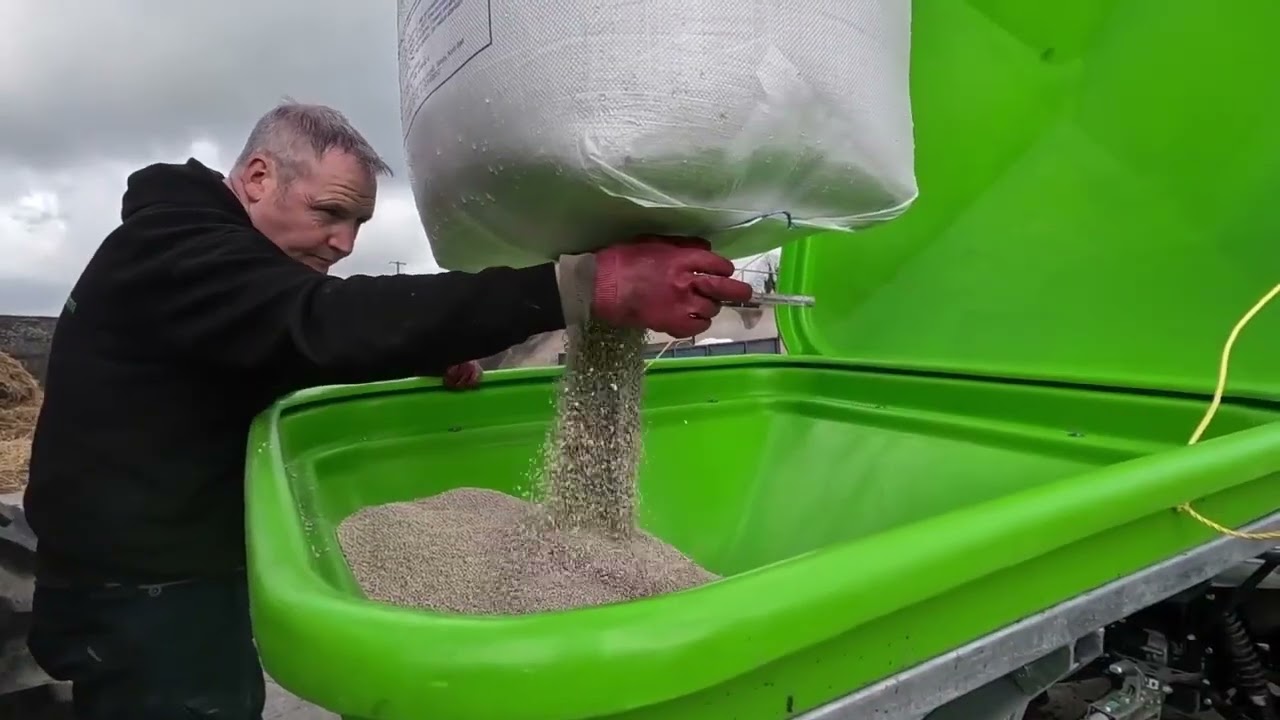 I farm we farm demo aitchinson atv fertilizer spreader | Friel ATV Sales and Quad Breakers