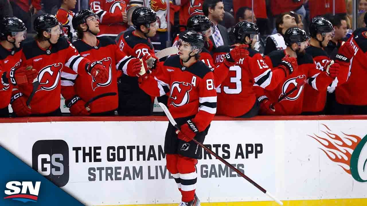 Devils Spring Jack Hughes for Smooth Breakaway Goal with Slick Passing Play