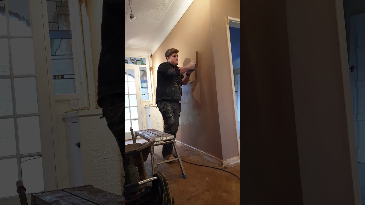 Sponge float plastering(4)