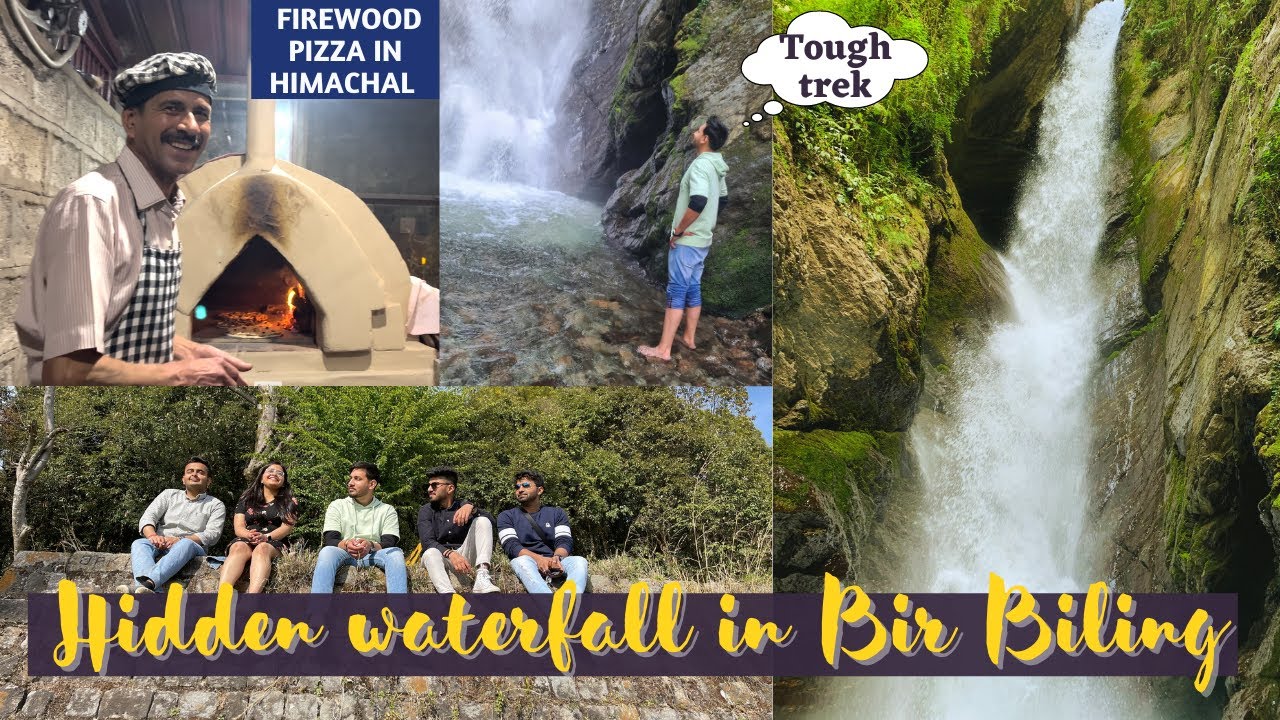 Hidden waterfall in Bir| Waterfall trek| Gunehar waterfall| |Trek guide| Firewood pizza|Bir Biling|