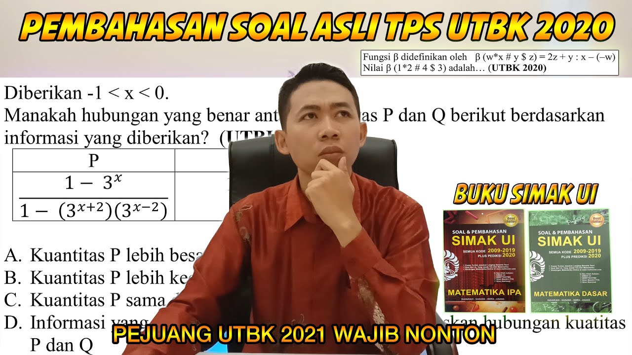 UTBK 2021 - PEMBAHASAN SOAL ASLI TPS UTBK 2020 #1