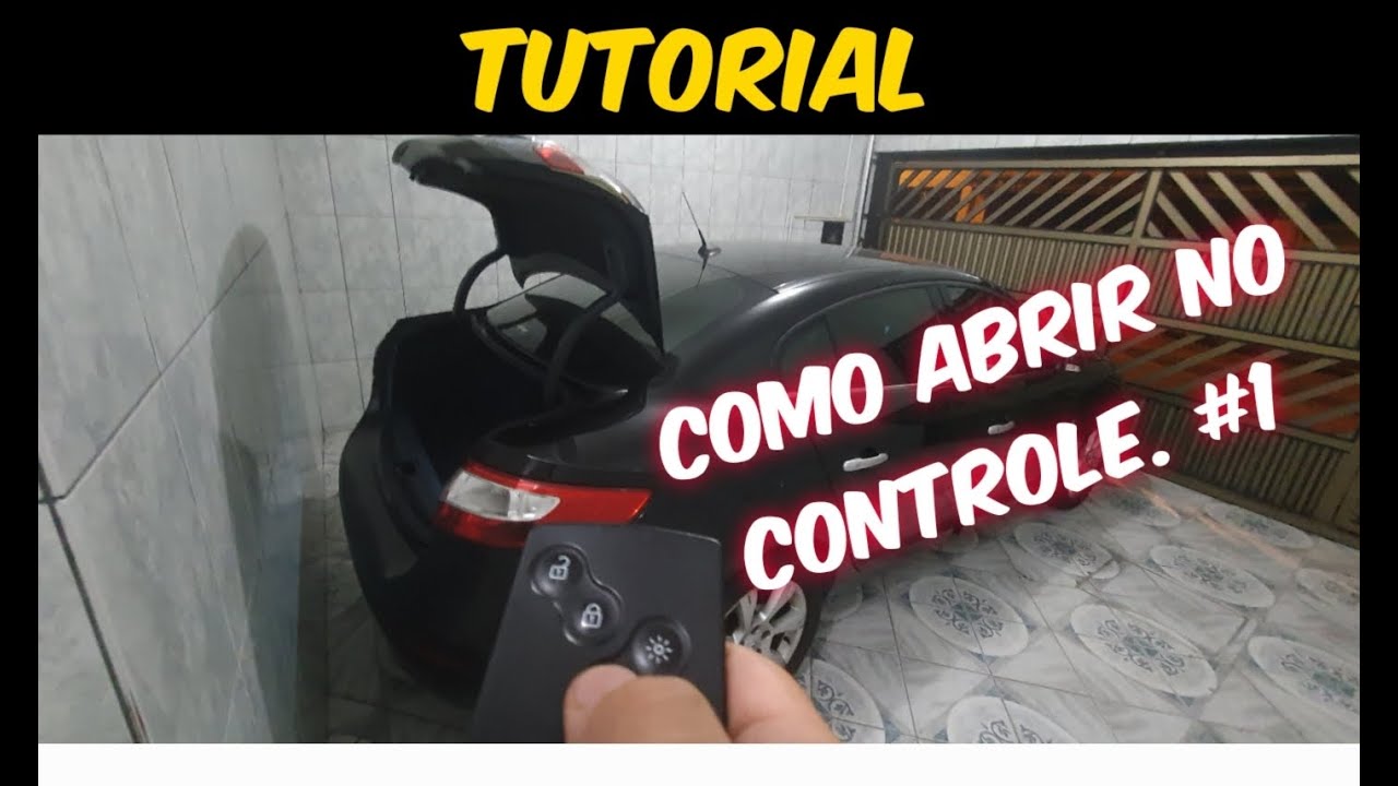 Como fazer o levantamento Automático do porta malas do Fluence pelo cartão chave - Parte 1