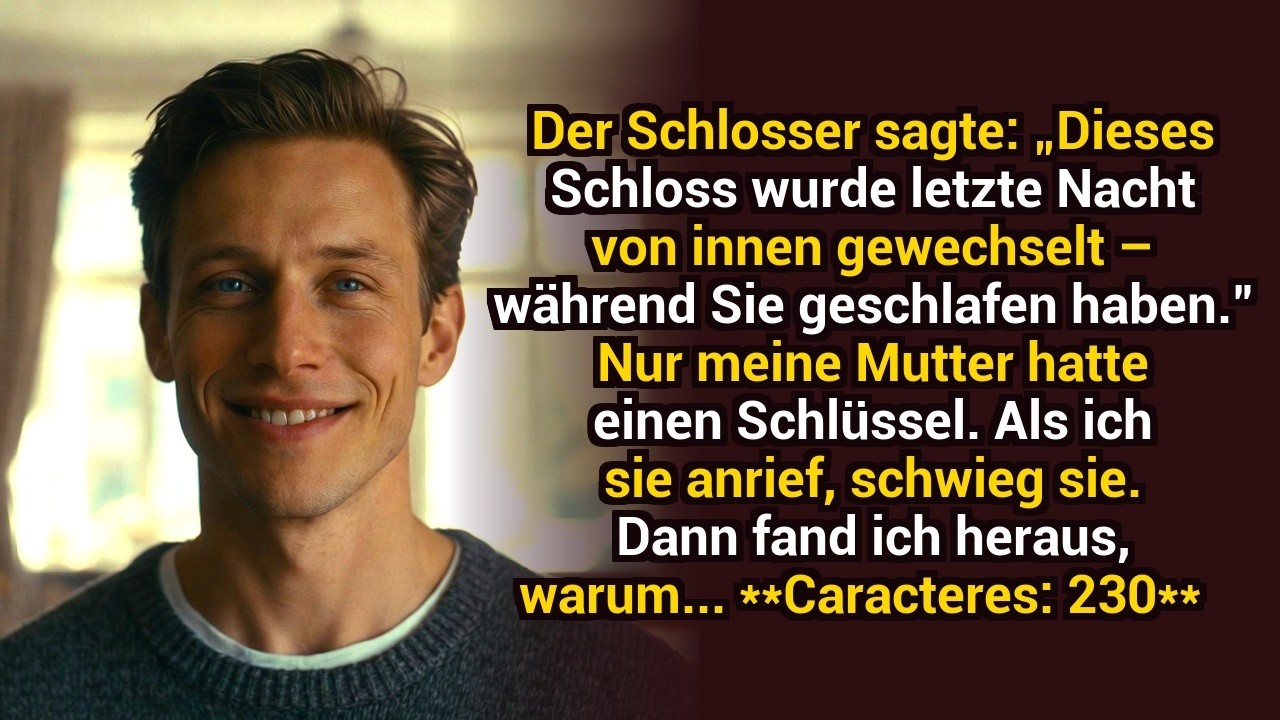 Der Schlosser Ging Nicht: „Dieses Schloss Wurde Letzte Nacht Von Innen Gewechselt.“