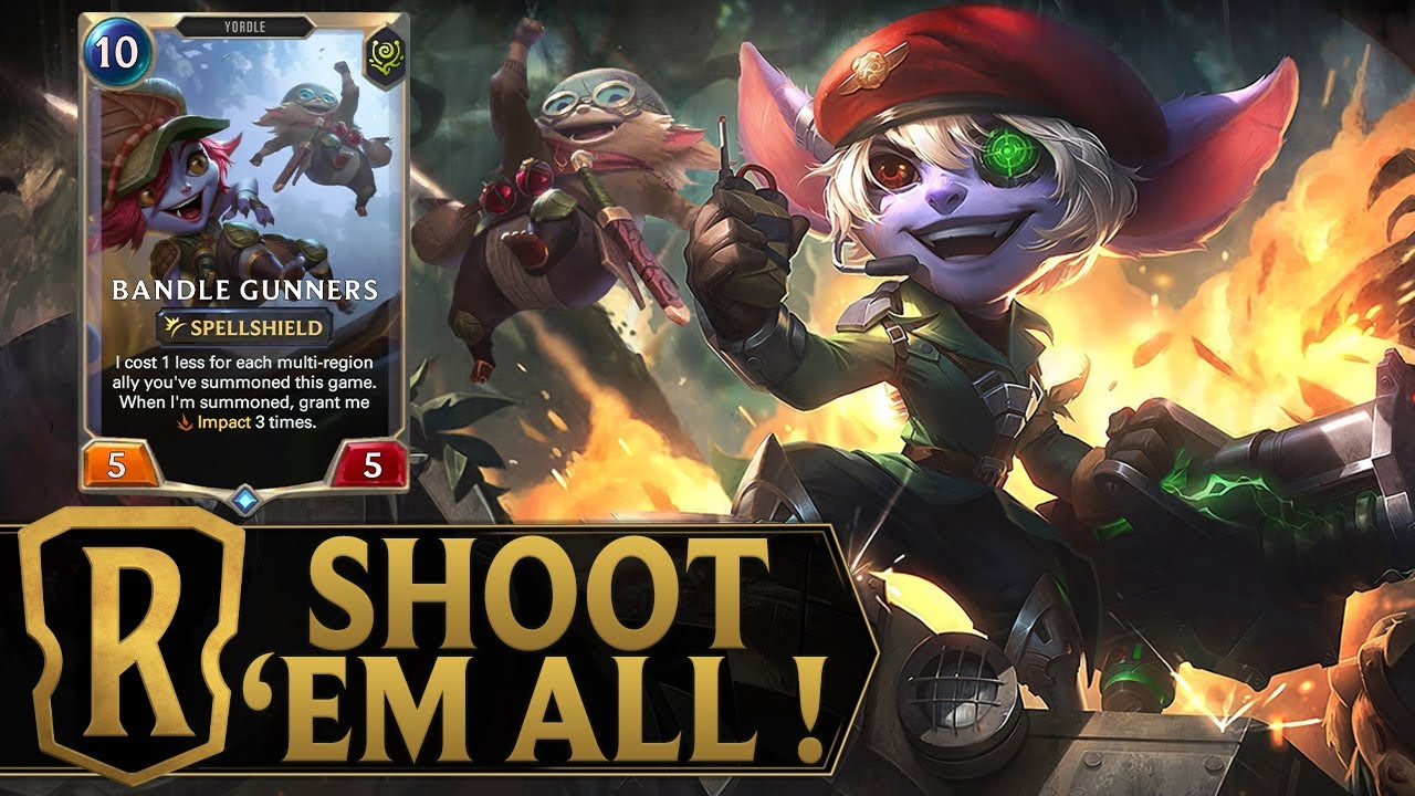 BANDLE GUNNERS ARE AMAZING ! Tristana & Teemo Deck - Legends of Runeterra