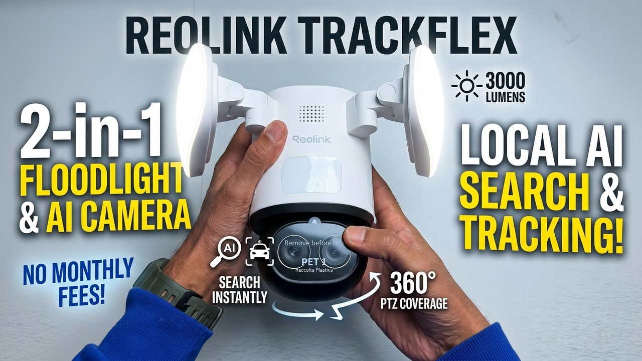 🔴 Безопасность дома решена! 360° отслеживание с помощью ИИ-камеры, видео 4K
