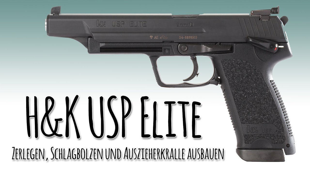 H&K USP Elite: Schlagbolzen und Auszieherkralle ausbauen