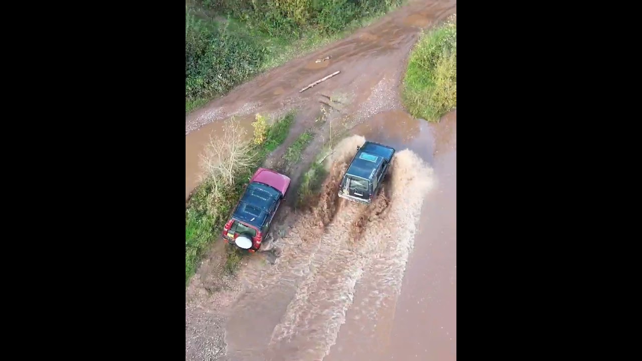 Tickhill Quarry Stoke 4x4 Funday drone footage short October 2023
