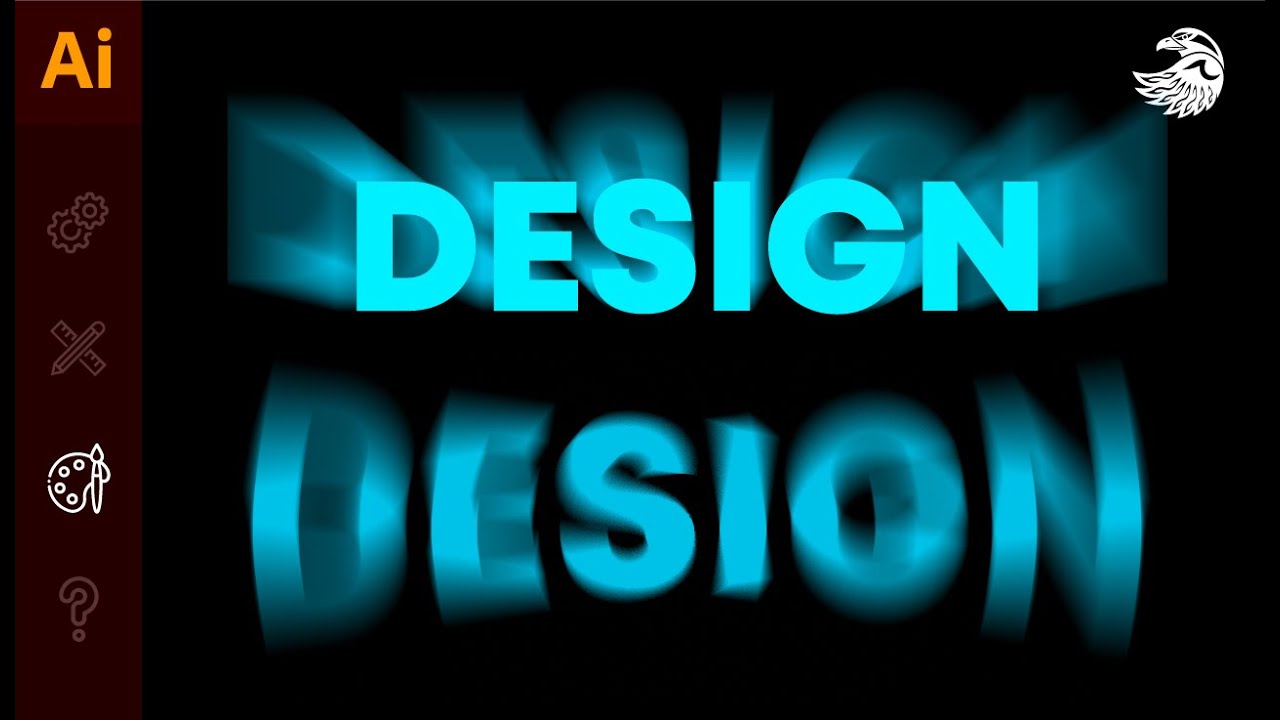 Размытый текст в иллюстраторе | Радиальное размытие | Уроки adobe illustrator  #Orlovillustrator