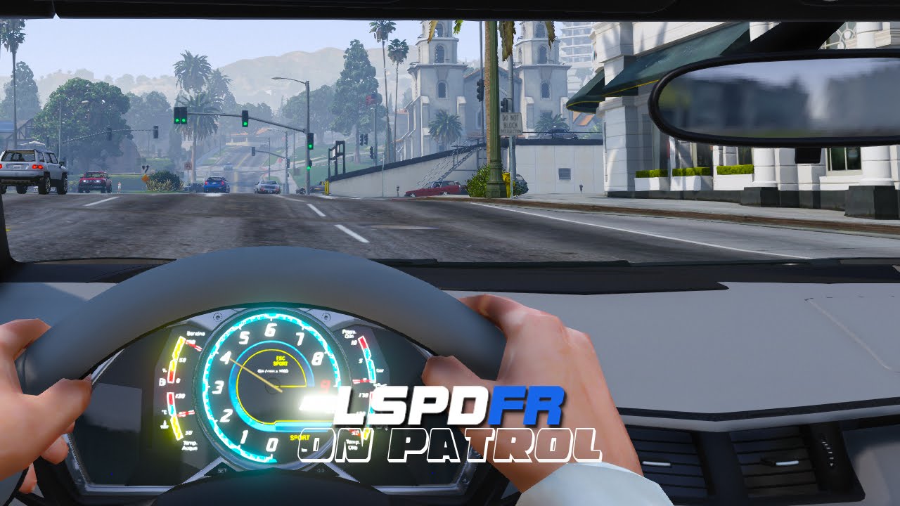 LSPDFR — День 77 — Lamborghini Patrol от первого лица