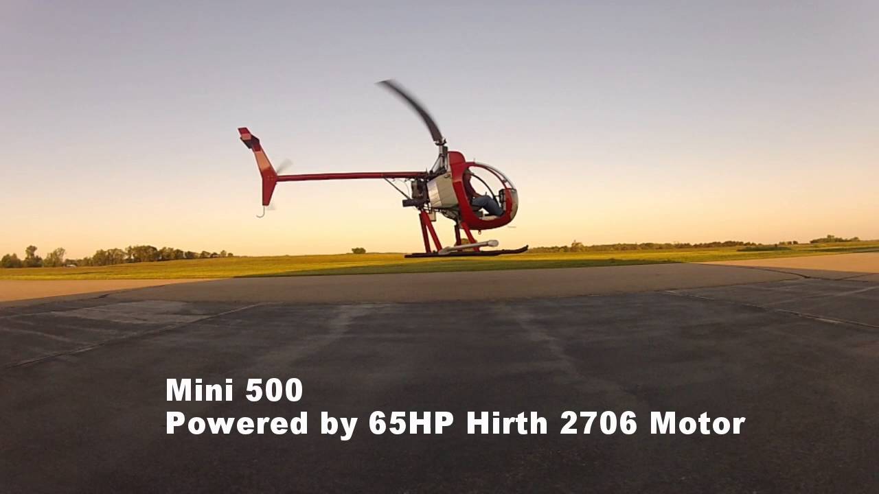 65HP Hirth Motor on Mini 500 Helicopter