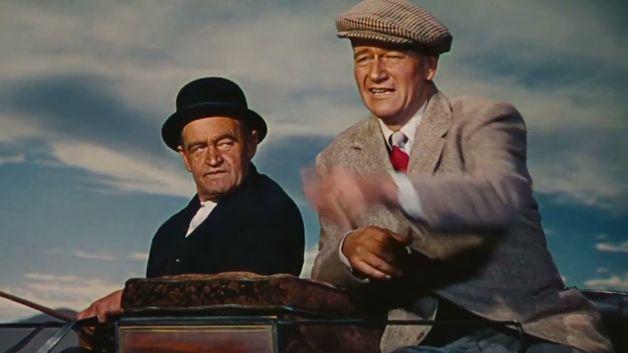The Quiet Man (1952) Wagon Scene Sean Sees White 'O Morn John Wayne Barry Fitzgerald