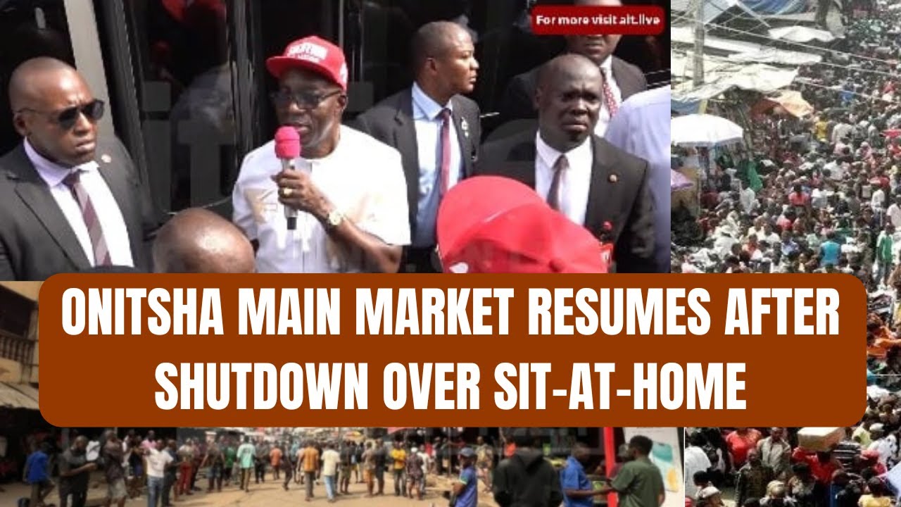 Soludo visits Onitsha main market as business resumes after shutdown over sit-at-home