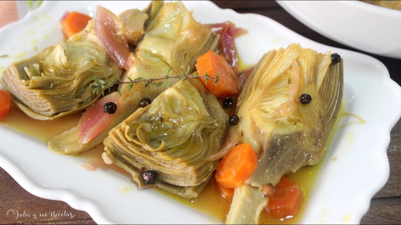 Alcahofas en escabeche de naranja🍊CARGADAS DE VITAMINAS Y MINERALES!