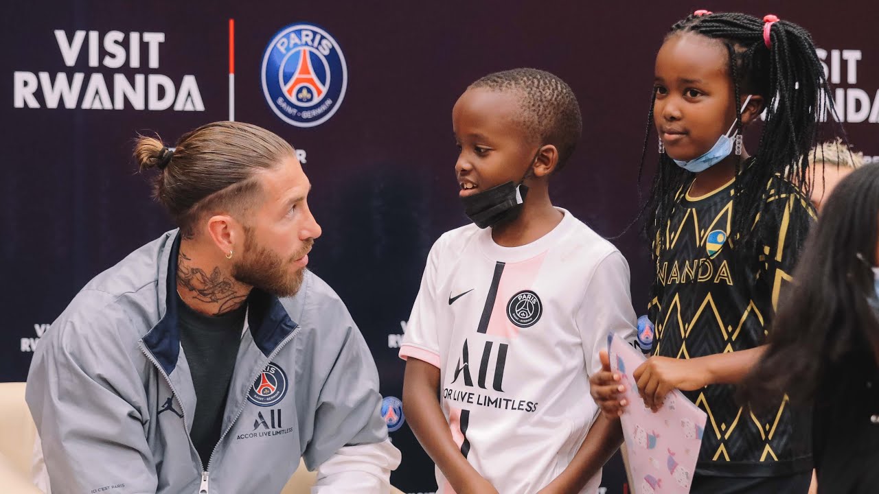 PSG players meet fans in Rwanda || Interact with Football Academy Youngsters