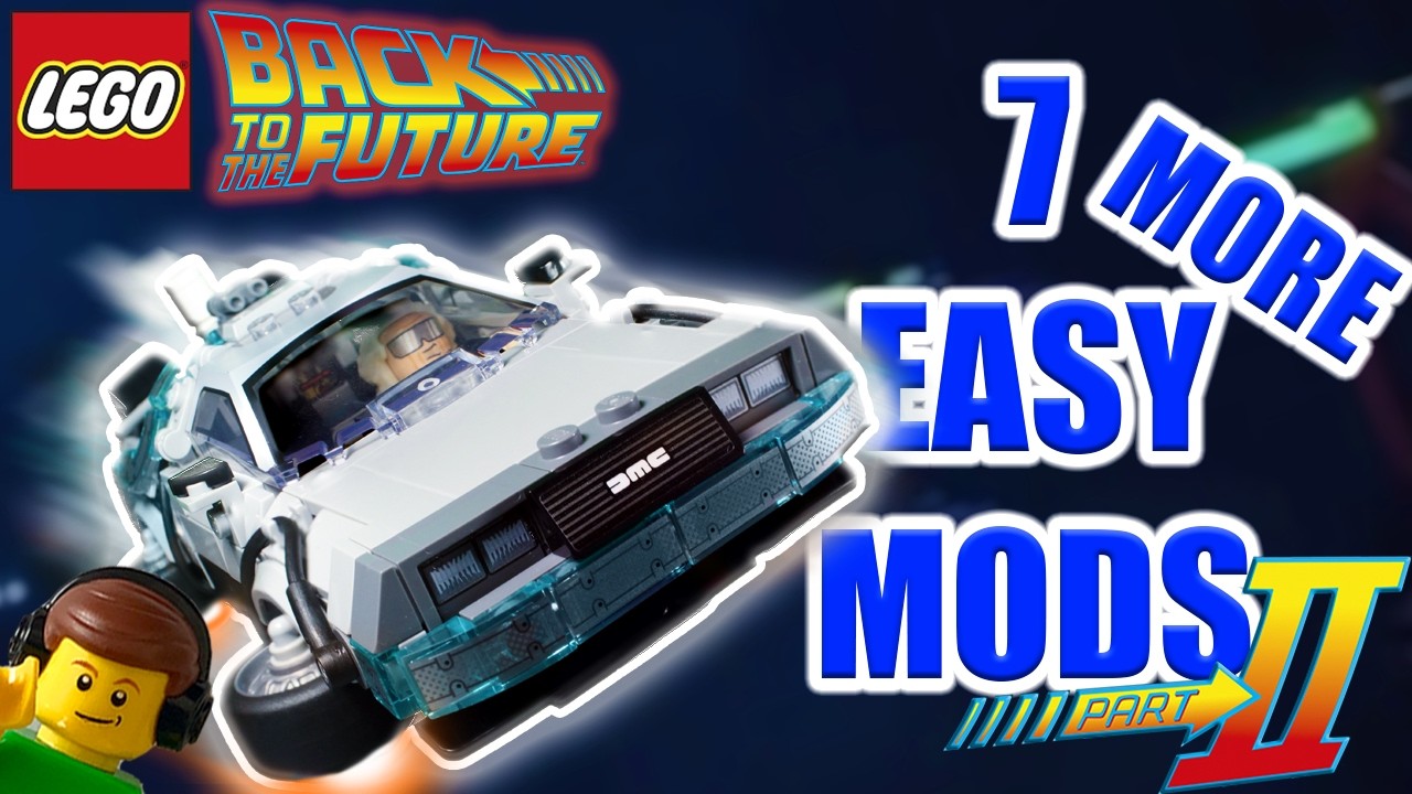 7 простых модификаций для машины времени DeLorean (77256) Часть 2/2 | Lego Назад в будущее (2026)