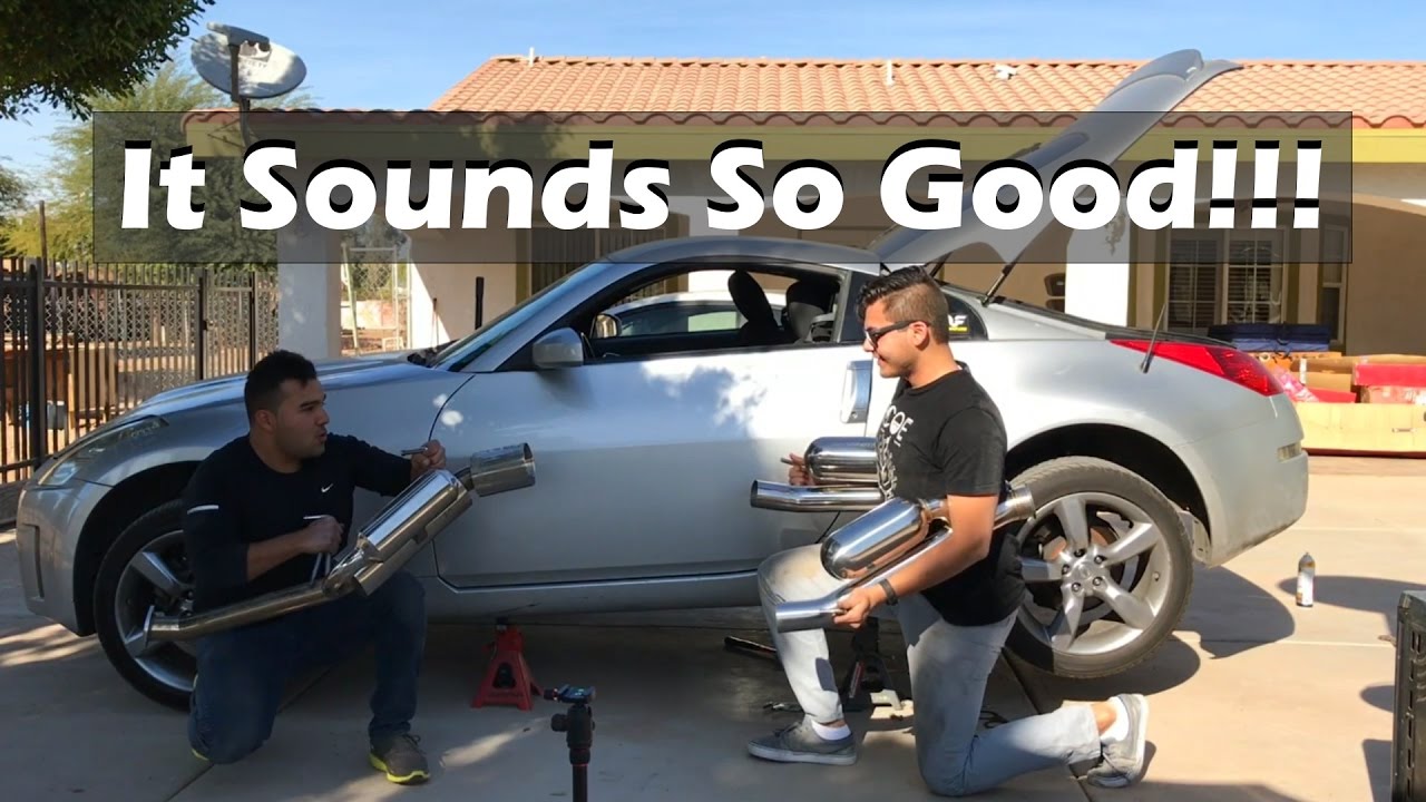 350Z Exhaust Install!!!