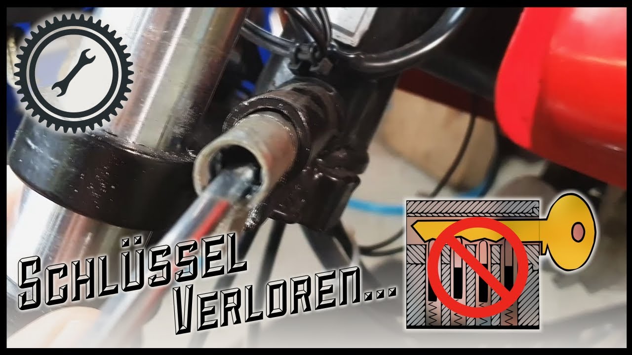 Simson Schloss ohne Schlüssel entfernen - Anleitung Tutorial