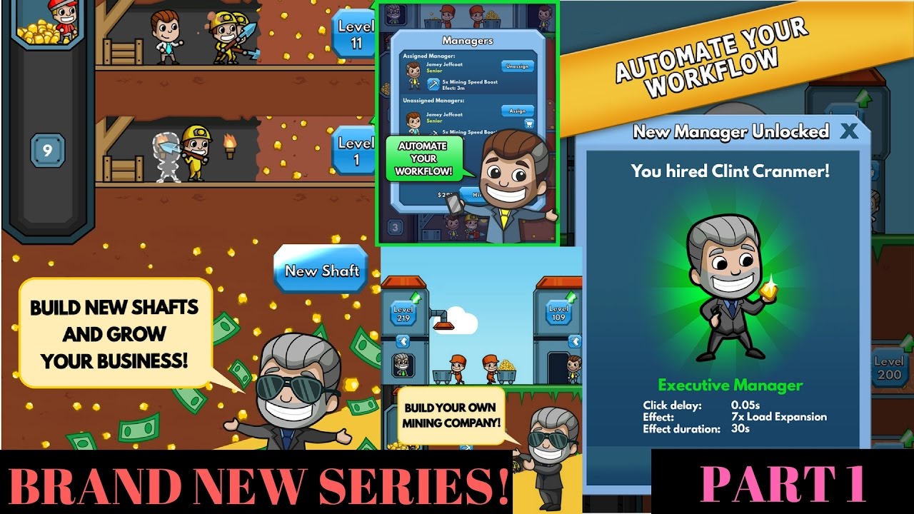 Idle Miner BRAND NEW SERIES! (Part 1)
