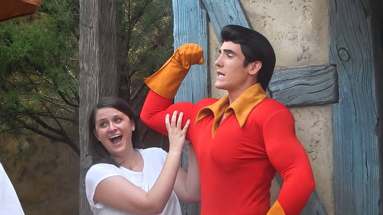 GASTON wonders where LeFou is at Disney World Magic Kingdom