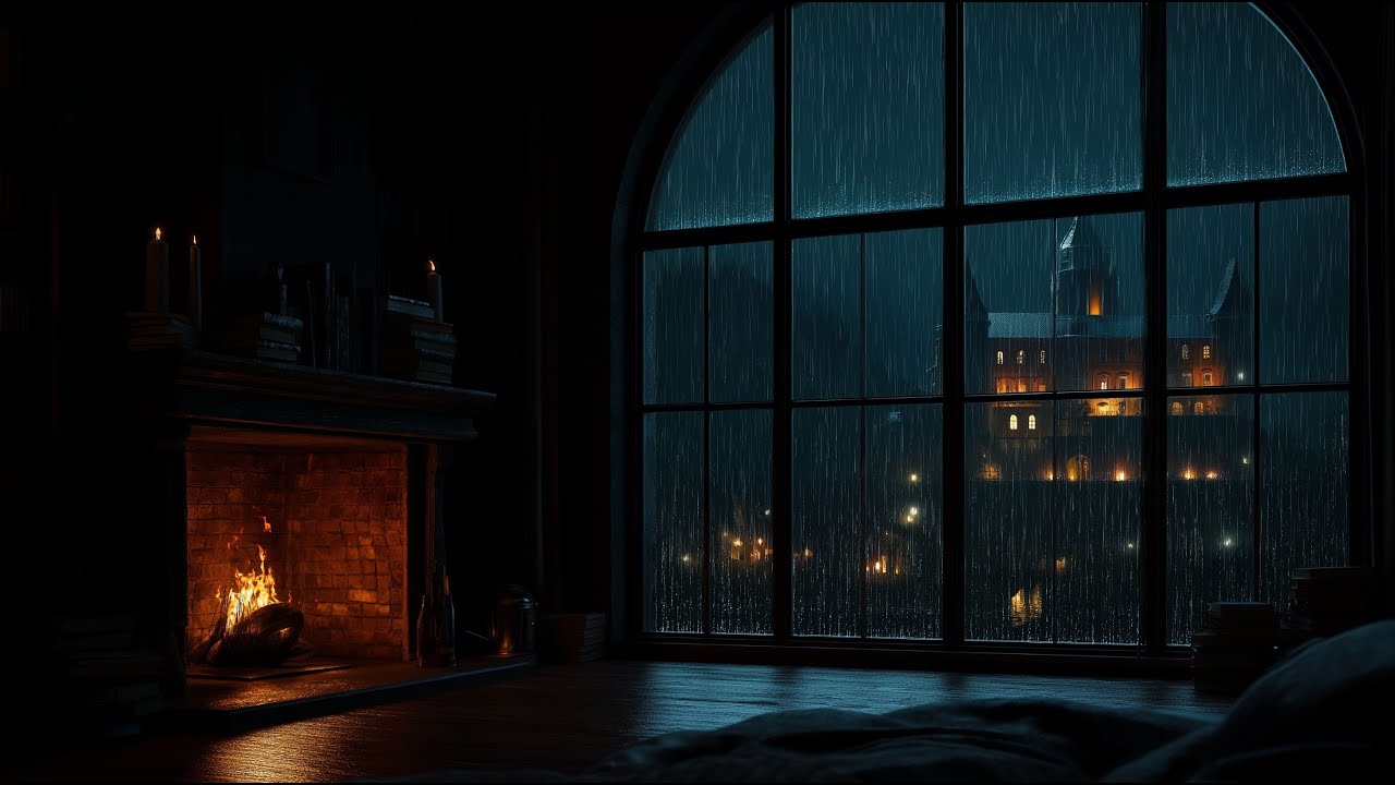 After 5 Minutes You Will Fall Into Deep Sleep (No Ads) • Rain in a Dark Castle Room