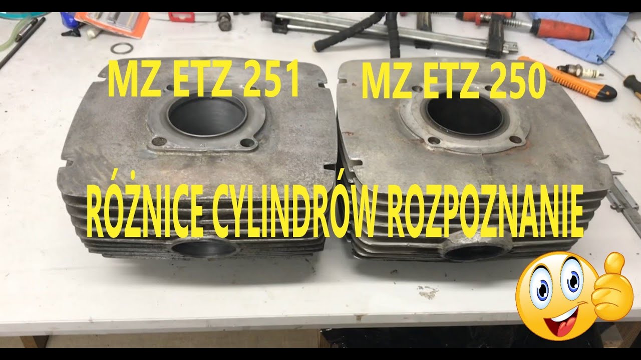 Jak rozpoznać cylindry MZ ETZ 251 I MZ ETZ 250