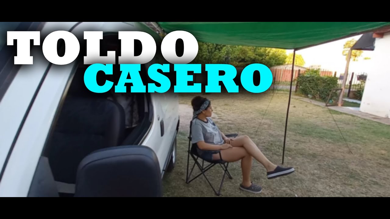 COMO HACER Un TOLDO CASERO Para MI CAMIONETA Camper - BERLINGO PARTNER MINICAMPER - TUTORIAL -