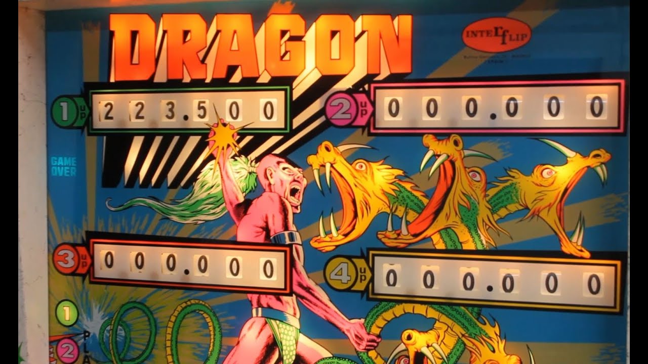 1977 Interflip DRAGON pinball machine
