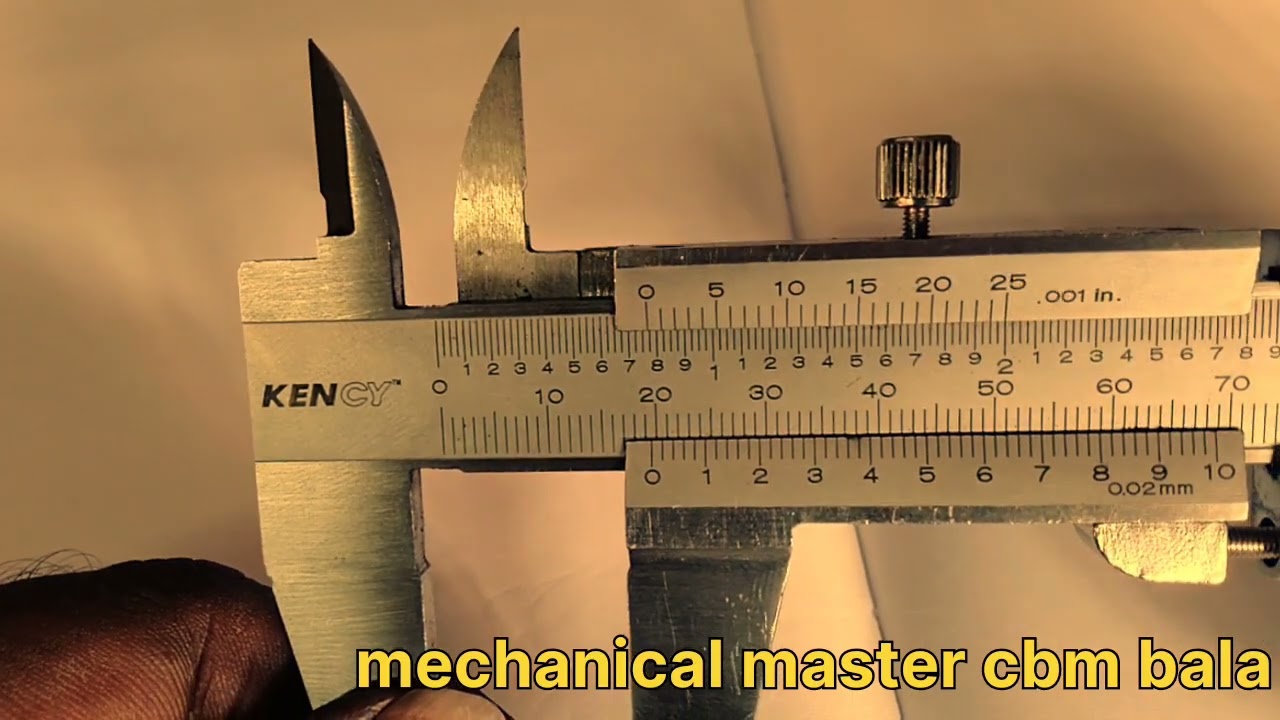 வெர்னியர் காலிப்பர்  மூலம் அளவு எடுப்பது எப்படி? How to take reading in vernier sliding caliper?
