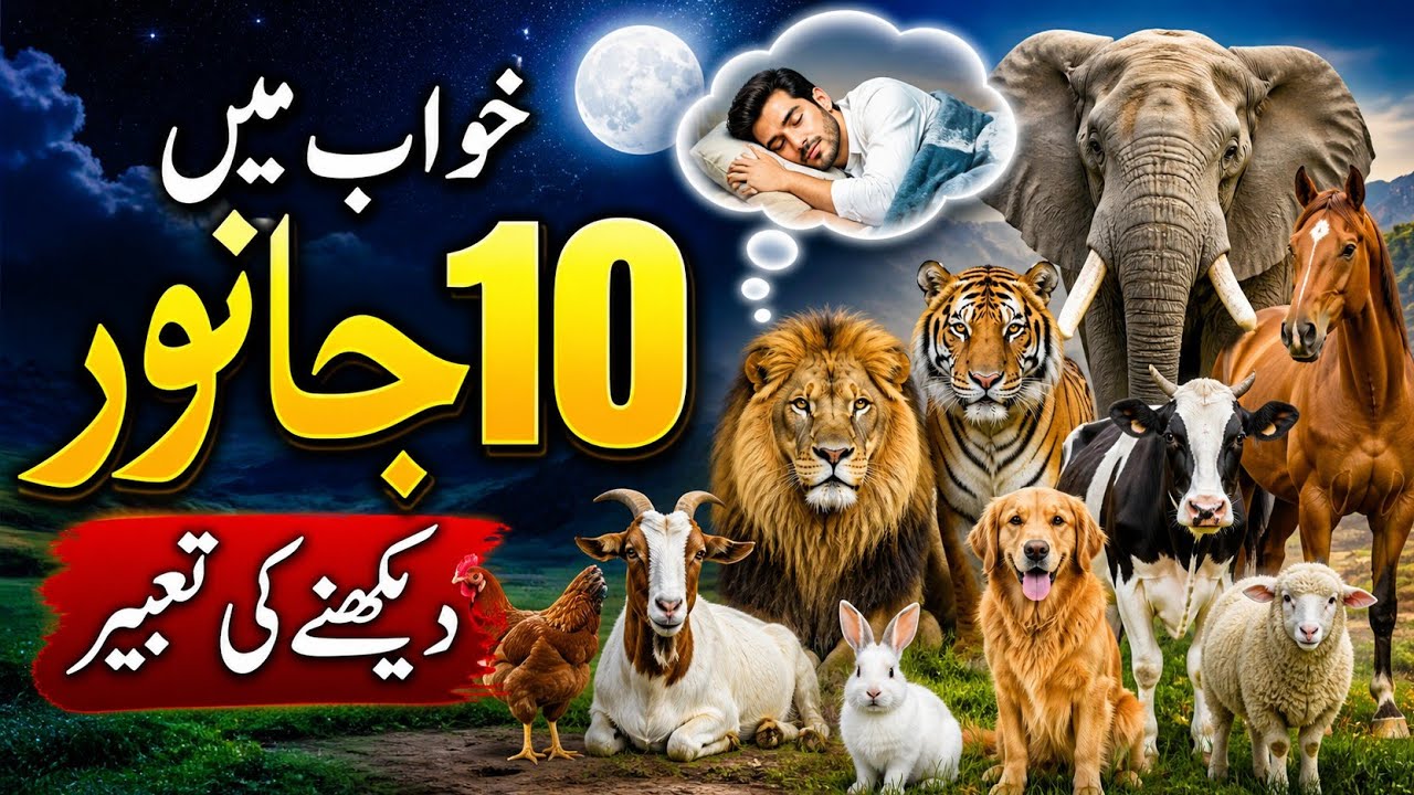 Interpretation of seeing 10 animals in a dream | khwab ki tabeer | dream interpretation | dreams 
