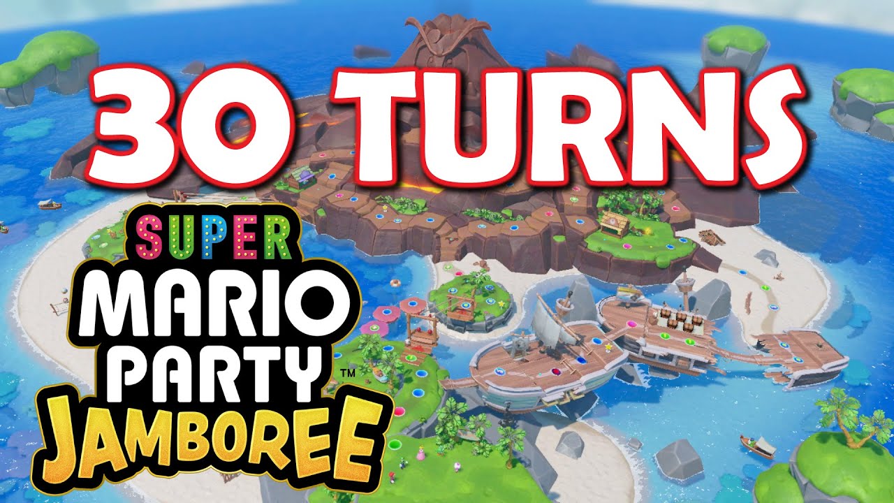 Super Mario Party Jamboree - PLAYING FOR 30 TURNS!! Bro vs Sis vs Luigi Does Absolutely Nothing!