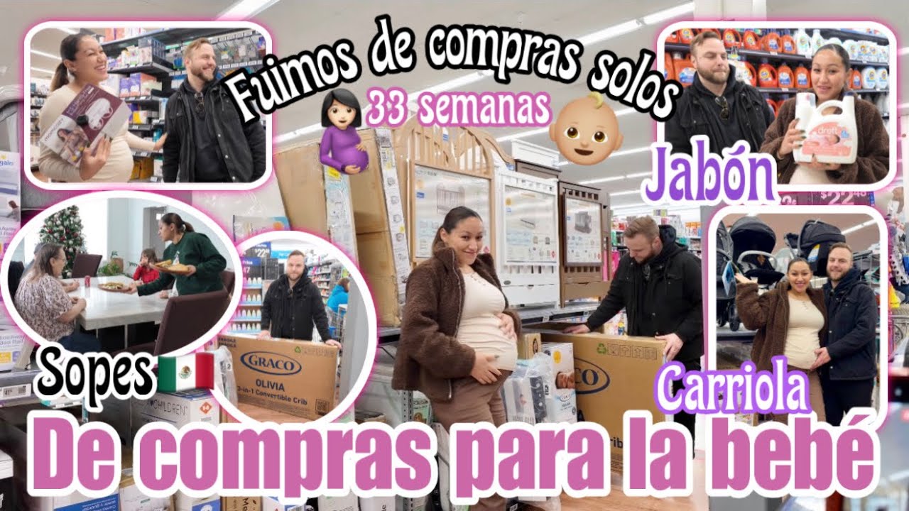 🤰🏻FUIMOS A COMPRAR LA CUNA DE LA BEBÉ👶🏻🎀 CONSINTIENDO A MIS SUEGROS CON SOPES 🇲🇽😋 DE COMPRAS SOLOS 😍