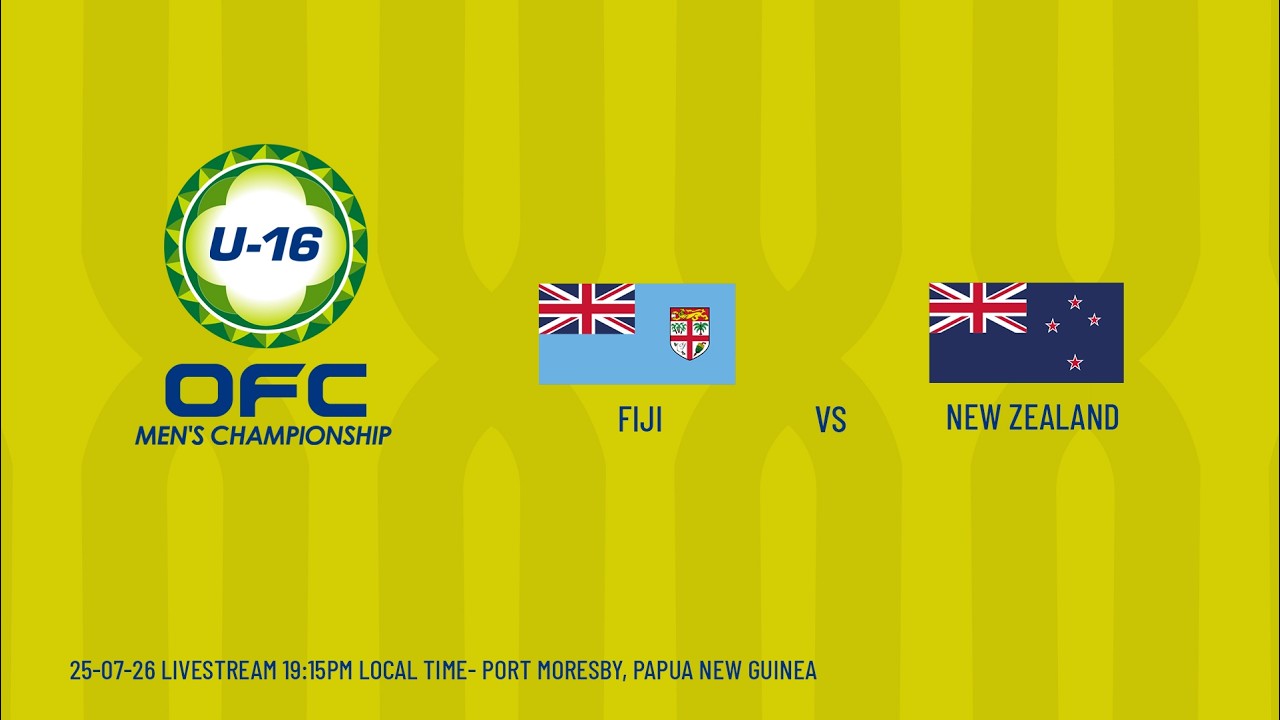 LIVE | OFC U-16 Men's Championship 2026 | Final | Fiji vs New Zealand